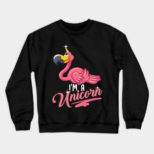 Adorable I'm a Unicorn Flamingo Cute Animal Crewneck Sweatshirt